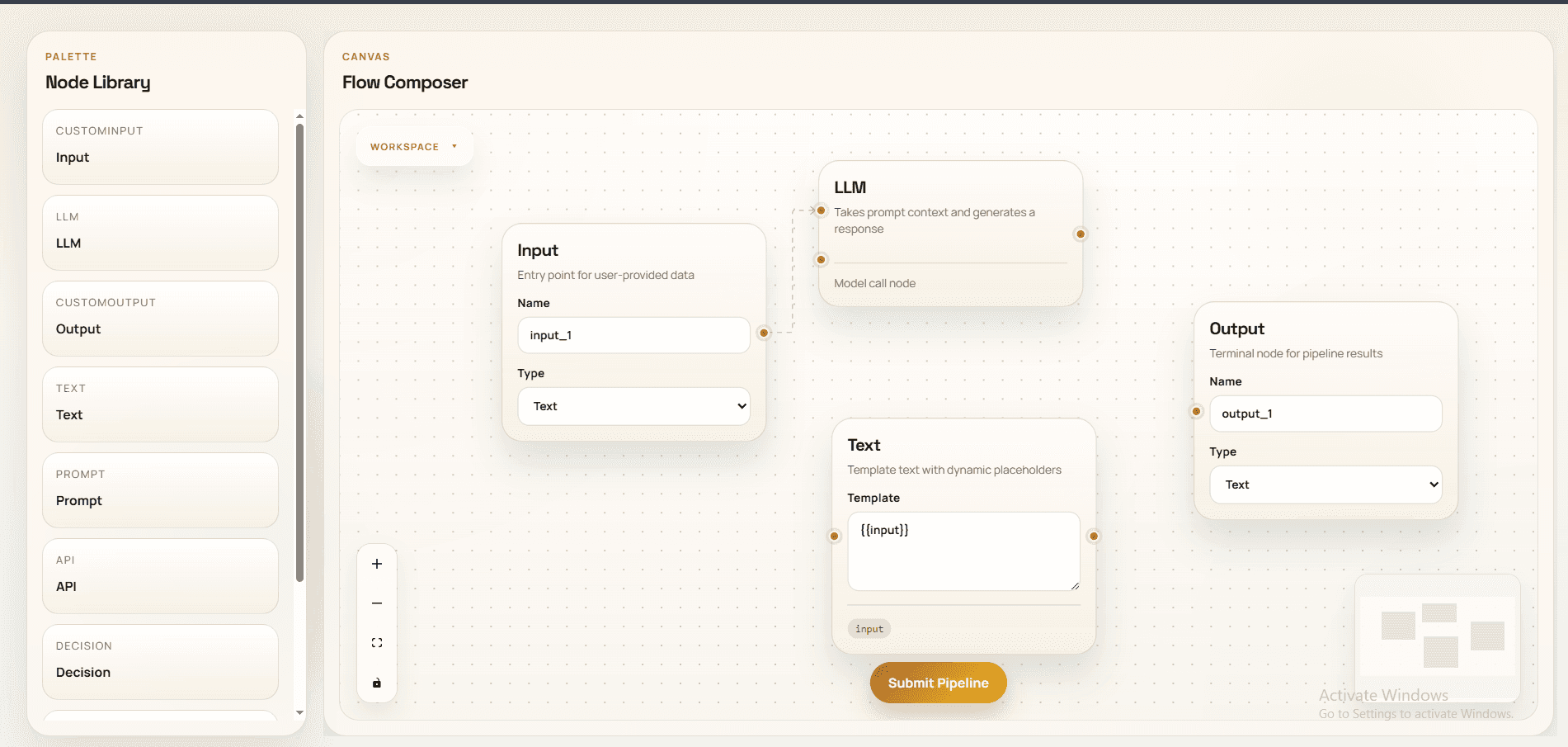 Workflow Builder preview